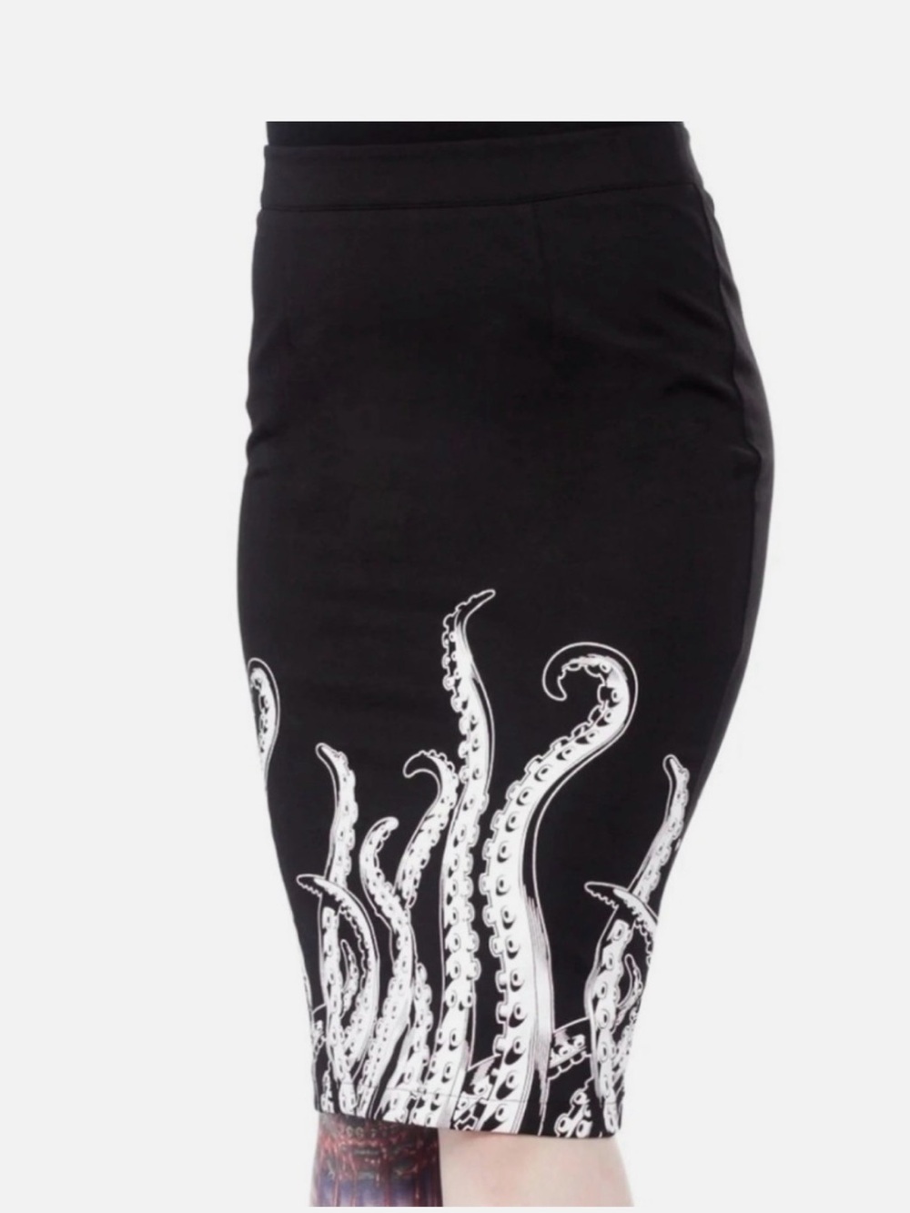 Sourpuss Octopus Tentacles Black Skirt Vintage